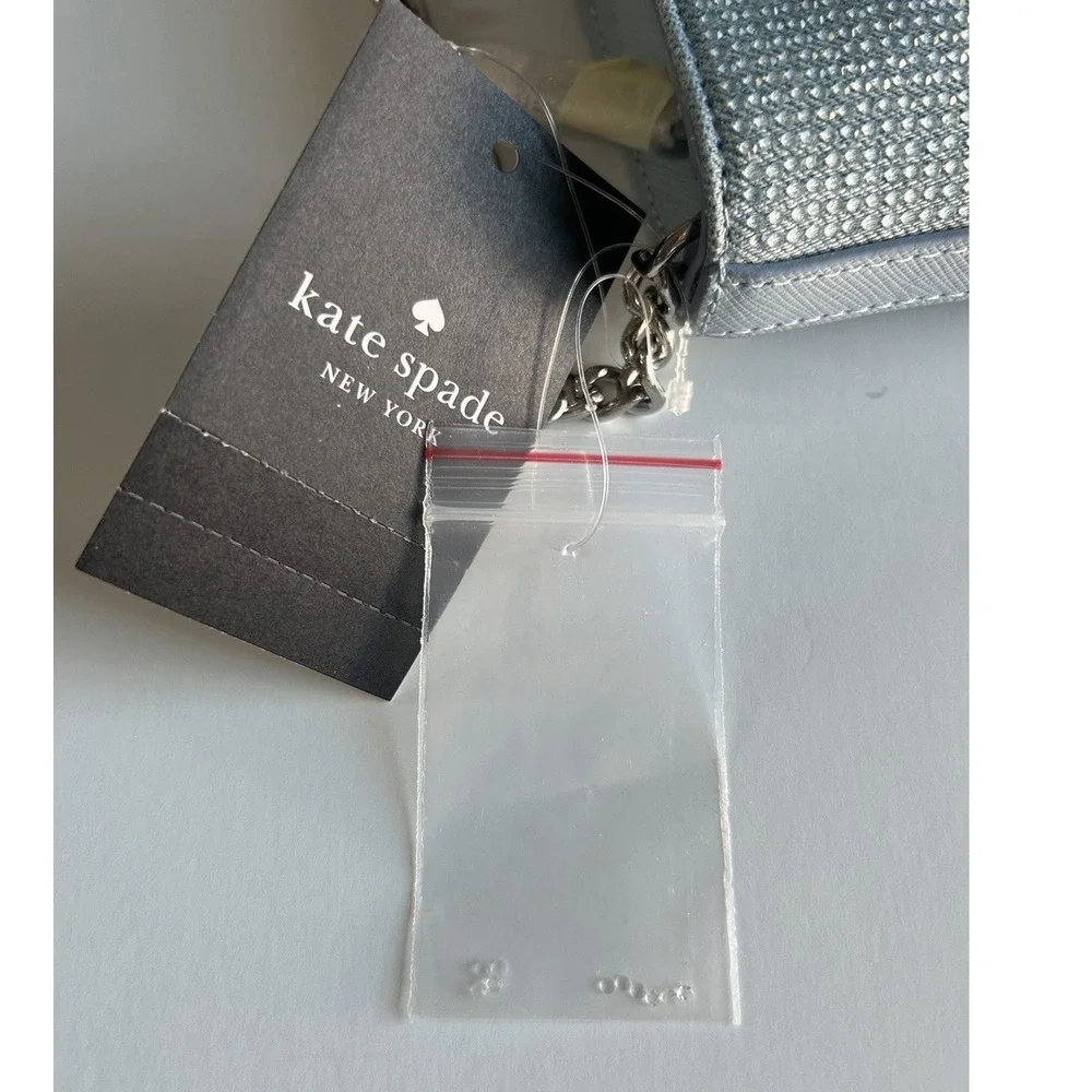 Kate Spade Madison Studded Denim Lily Pochette NWT MSRP $269.00